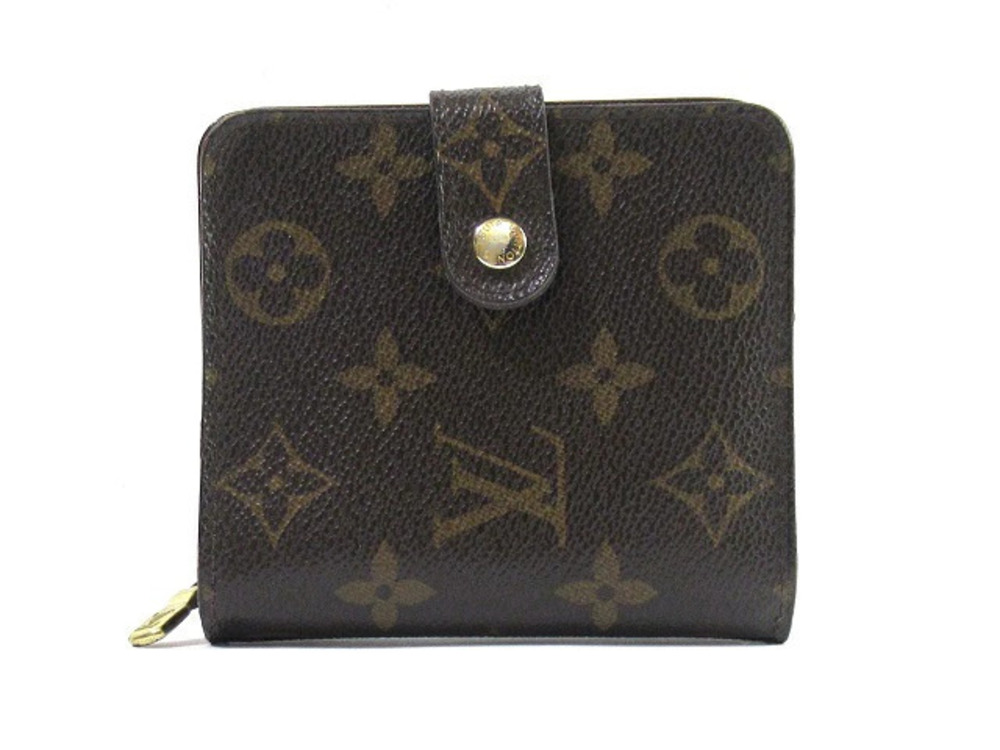 LOUIS VUITTON Compact Wallet Zip Monogram